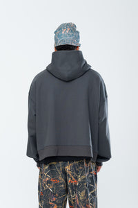 SUMMIT DOUBLE ZIP HOODIE - ASPHALT