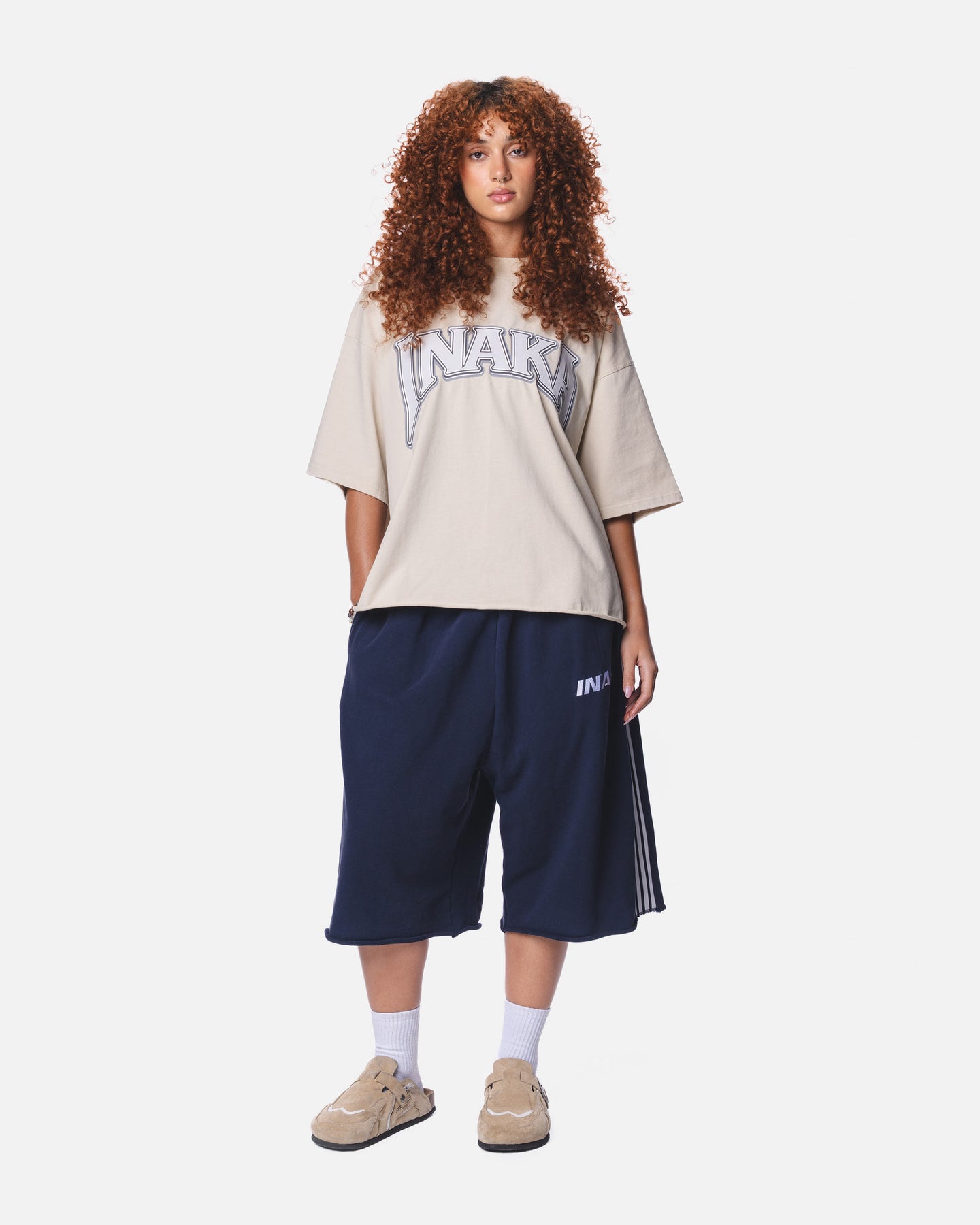 BAGGY SWEAT SHORTS - NAVY