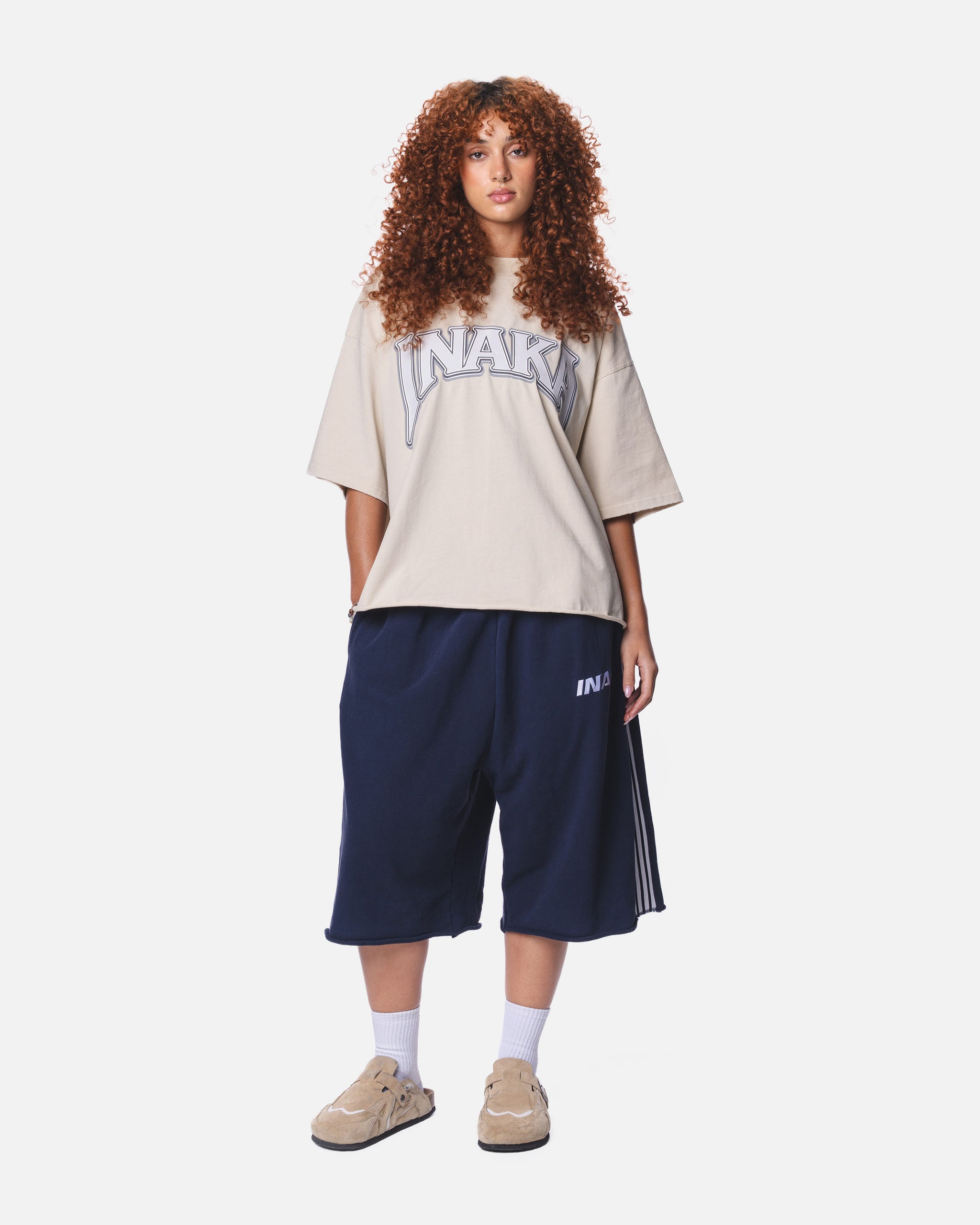 BAGGY SWEAT SHORTS - NAVY