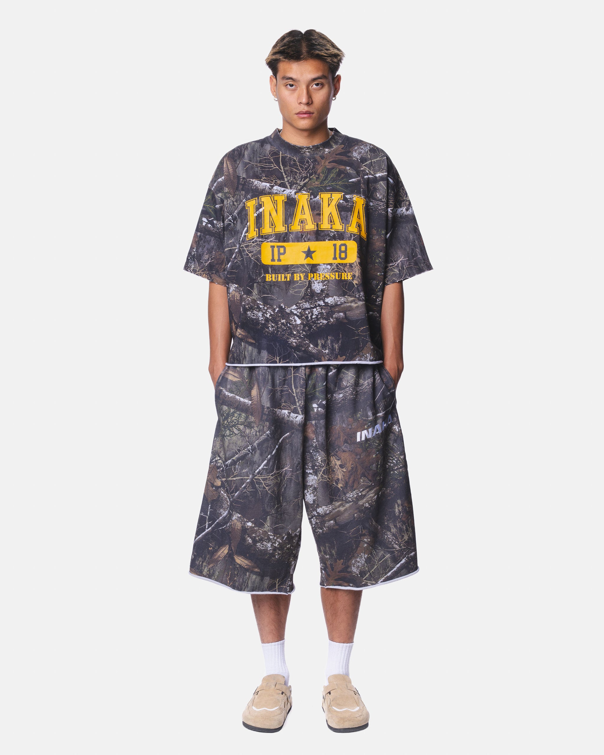 BAGGY SWEAT SHORTS - CAMO