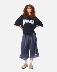 3/4 MESH SHORTS - CHARCOAL