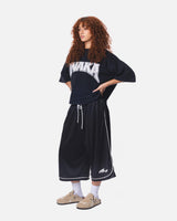 3/4 MESH SHORTS - BLACK