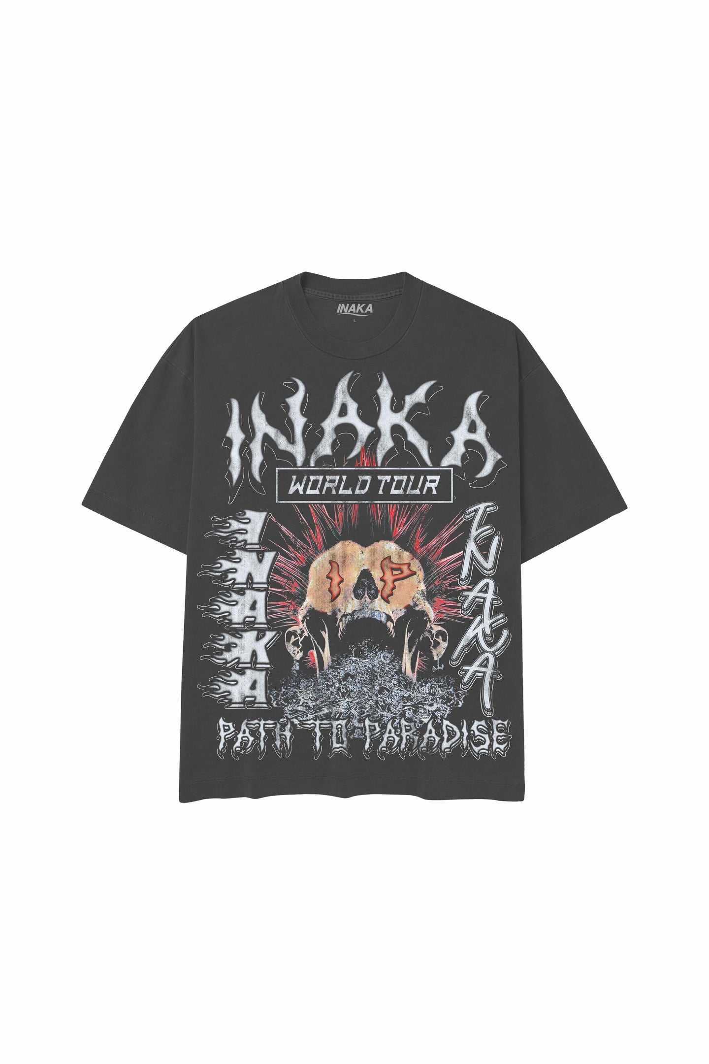 INAKA PATH TO PARADISE TEE - VINTAGE BLACK