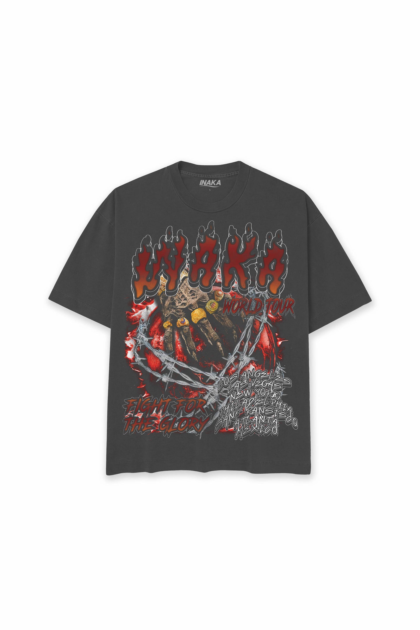 INAKA BERSERK TEE - VINTAGE BLACK