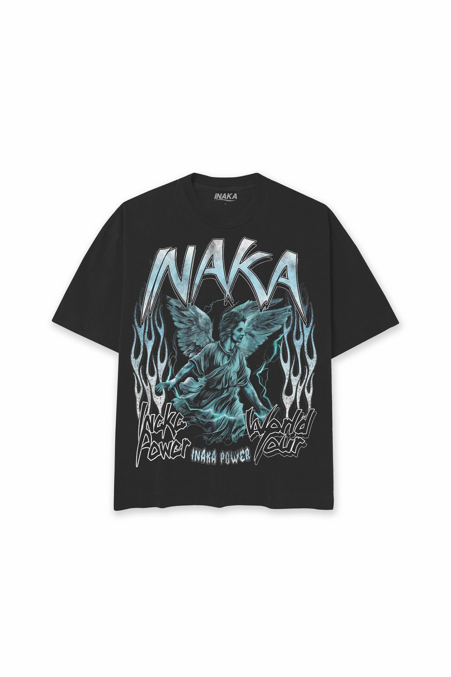 INAKA SAINT TOUR TEE - BLACK