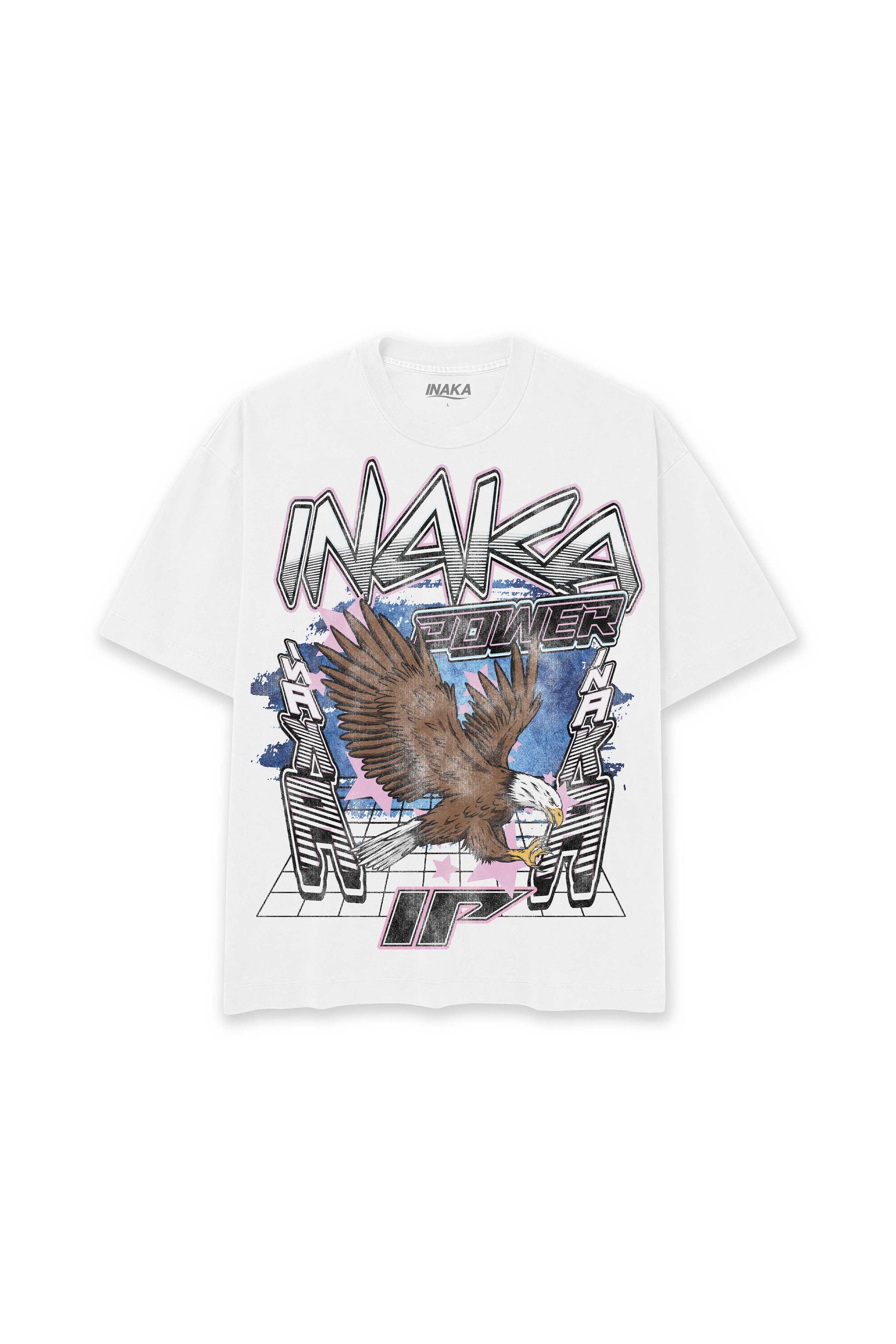 INAKA CYBER EAGLE TEE - WHITE