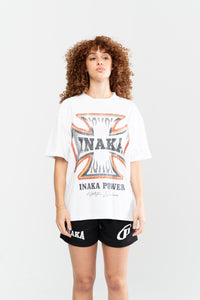 CROSS FLAME TEE - WHITE