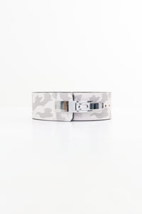 13MM LEVER BELT BUNDLE - GLACIER WHITE BELT AND BUCKLE