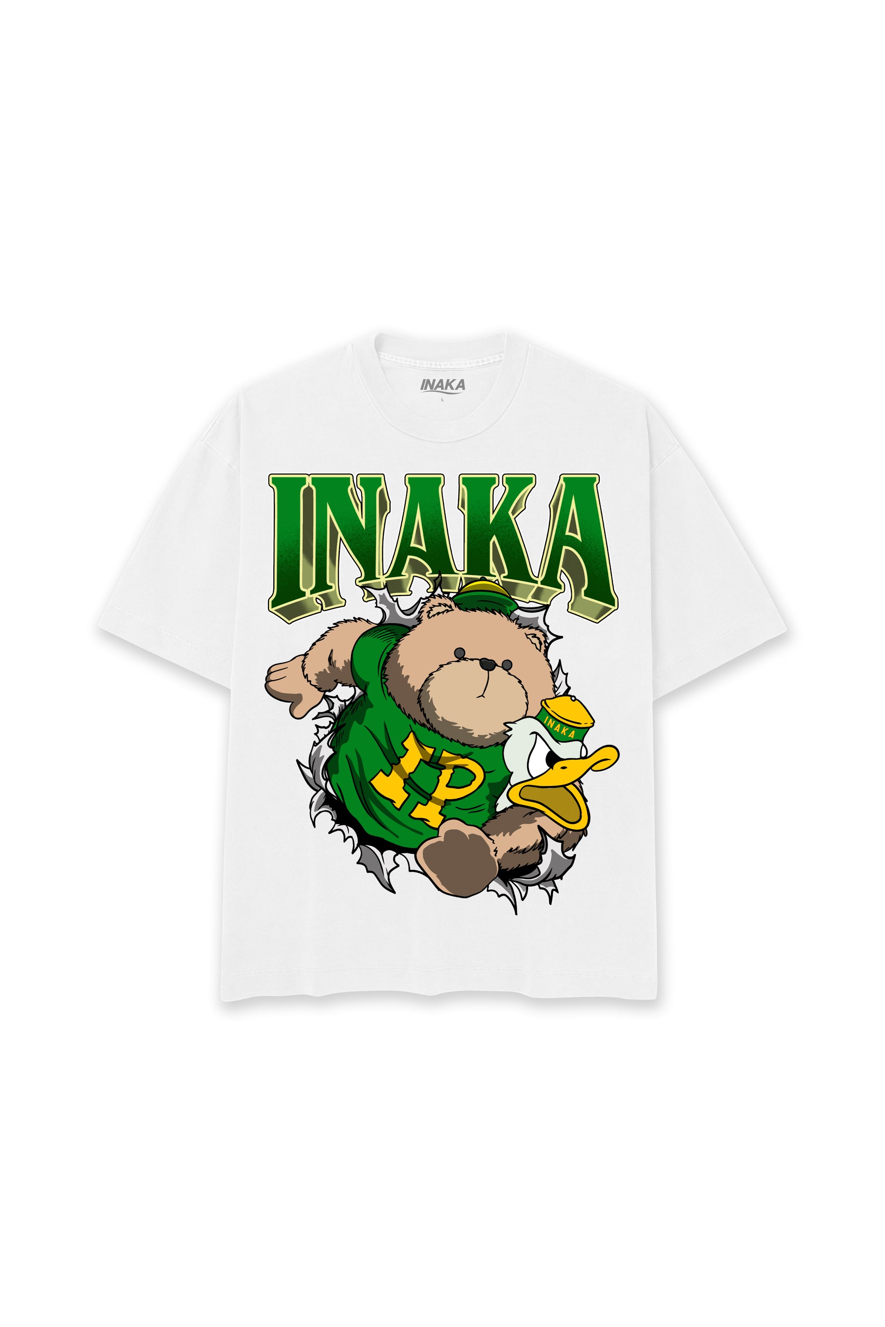 INAKA DUCK FEVER TEDDY - WHITE