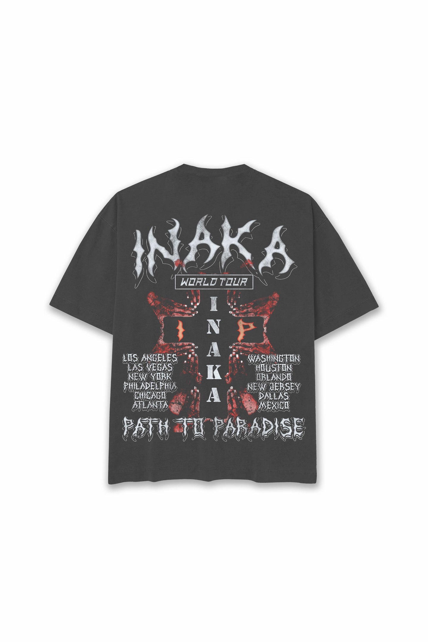 INAKA PATH TO PARADISE TEE - VINTAGE BLACK