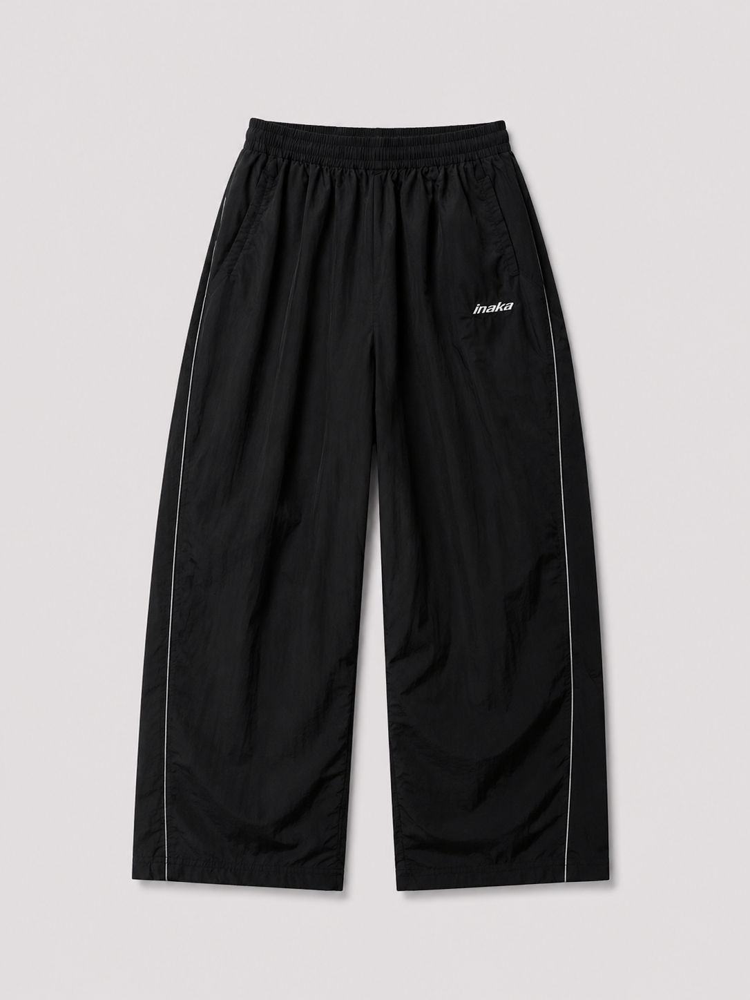 BASICS BAGGY TRACKPANTS - BLACK