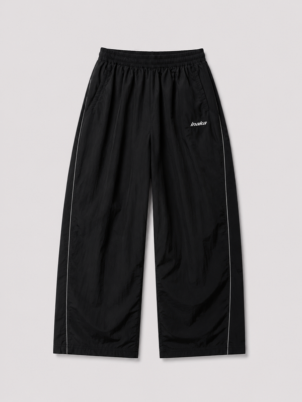 BASICS BAGGY TRACKPANTS - BLACK