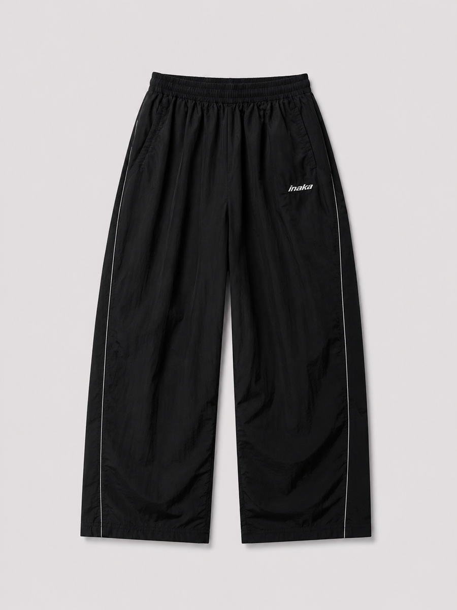 BASICS BAGGY TRACKPANTS - BLACK