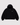 BASICS CROPPED DOUBLE ZIP HOODIE - BLACK