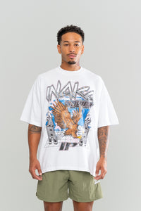 INAKA CYBER EAGLE TEE - WHITE