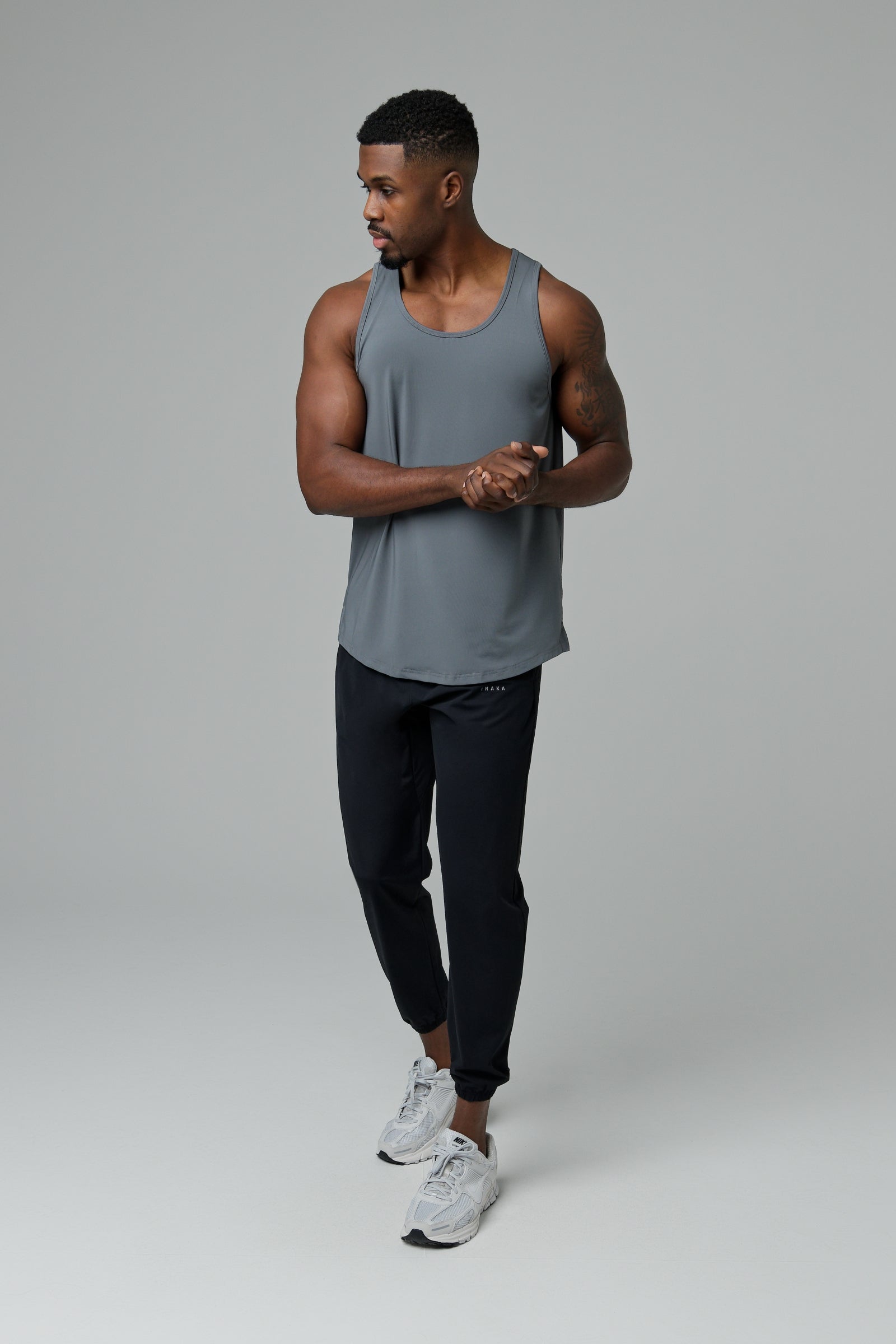 FREEFORM TANK TOP - STEEL GREY