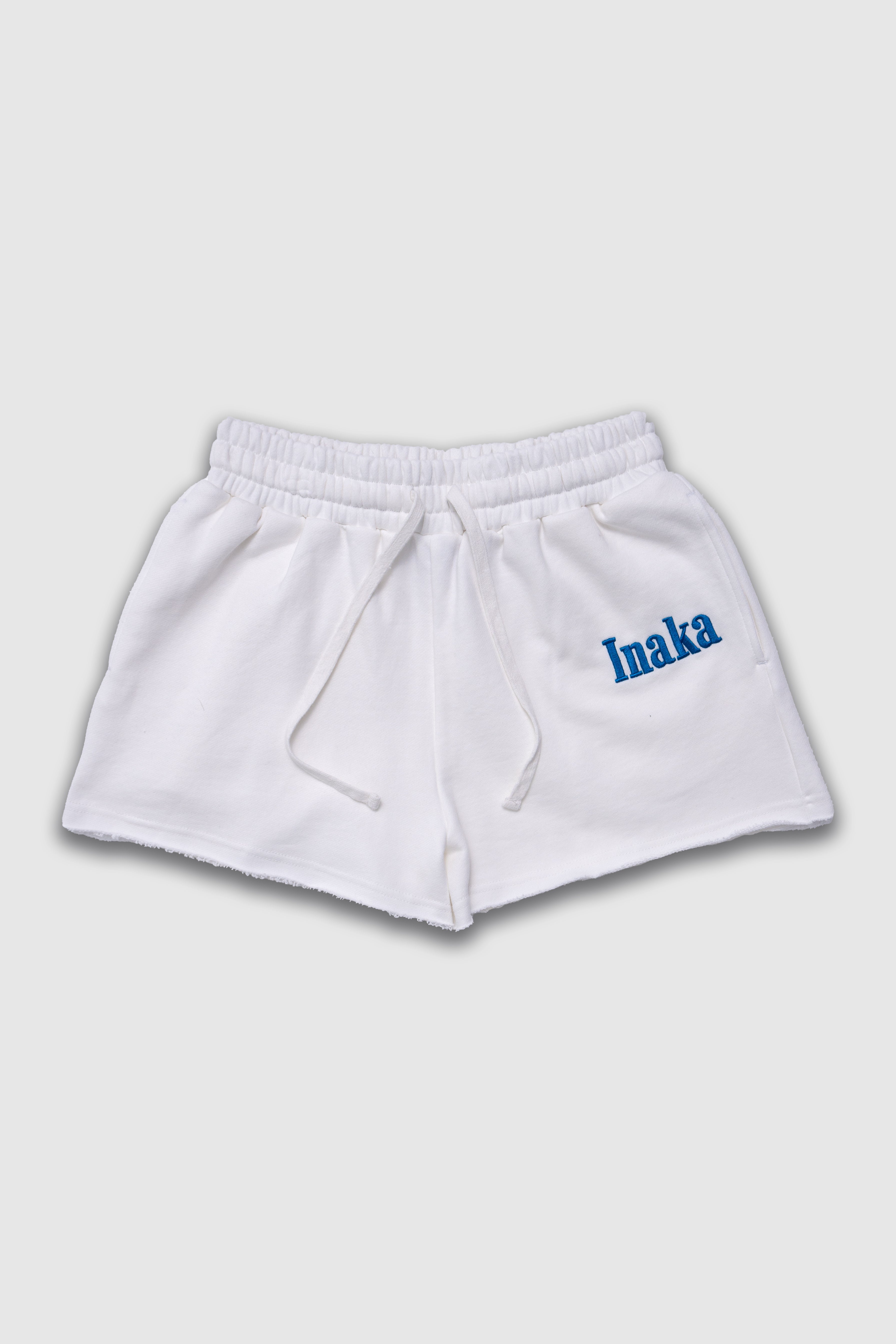 Womens French Terry Shorts - White