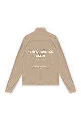 PERFORMANCE CLUB 1/4 ZIP JACKET - TAUPE