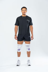 KNEE SLEEVES - WHITE MARBLE