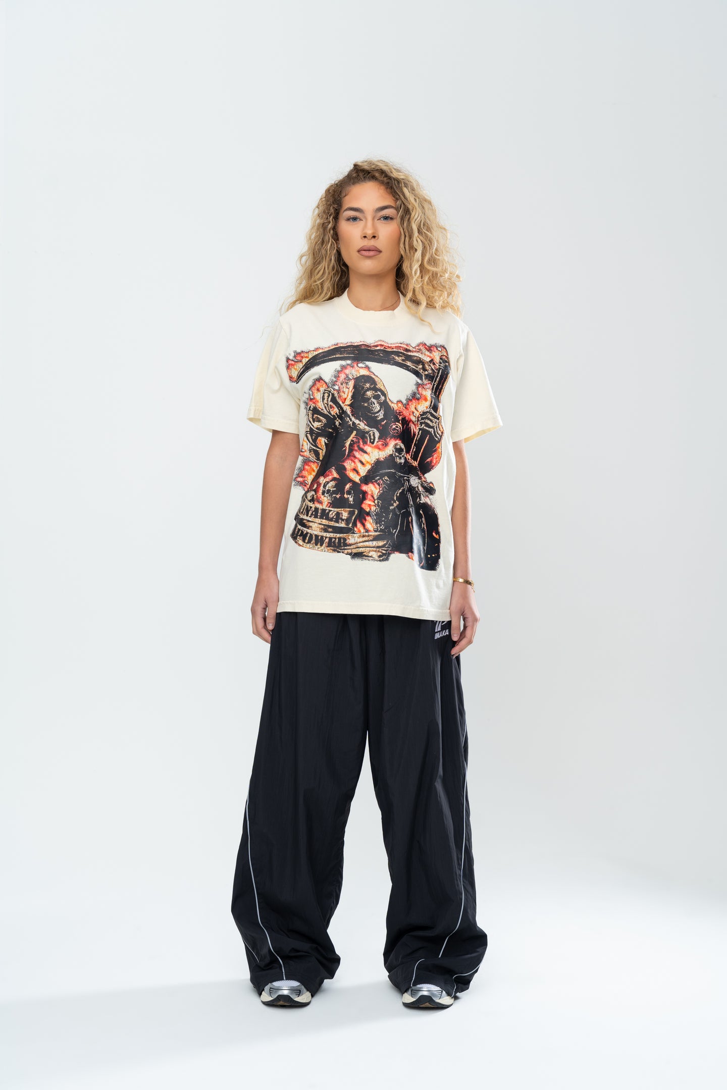 INAKA ROAD REAPER TEE - CREAM