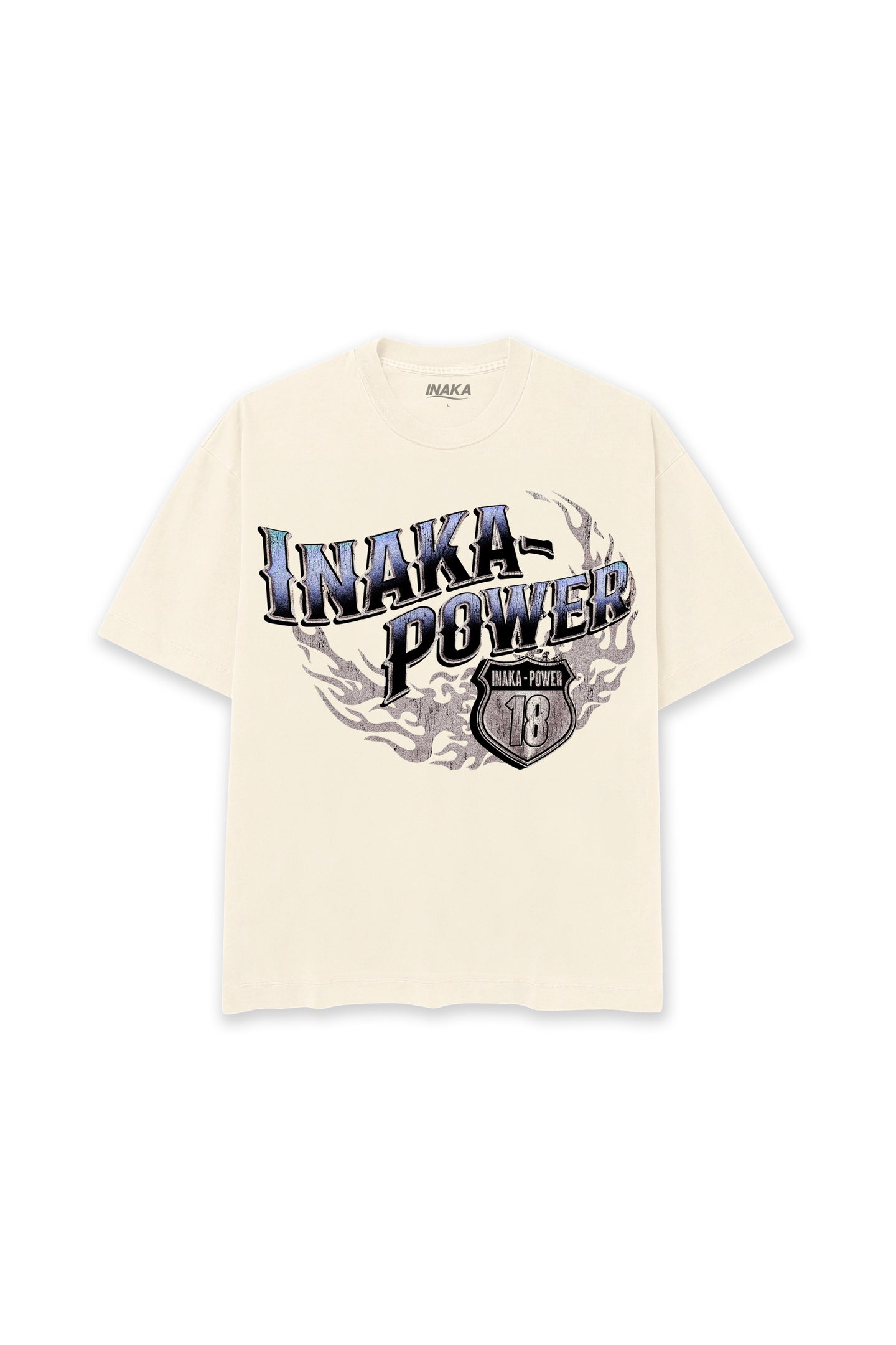 INAKA RADIANT FLAME TEE - CREAM