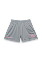 CLASSIC MESH SHORTS - ELECTRIC SILVER/PINK