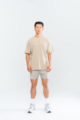 PERFORMANCE CLUB SHORTS - TAUPE