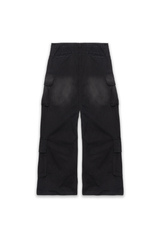 INAKA BAGGY CARGO PANTS - VINTAGE BLACK