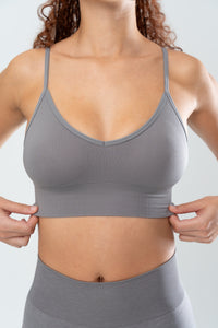 STELLA SEAMLESS BRA - STEEL