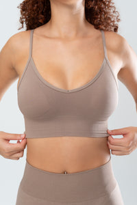 STELLA SEAMLESS BRA - OAK