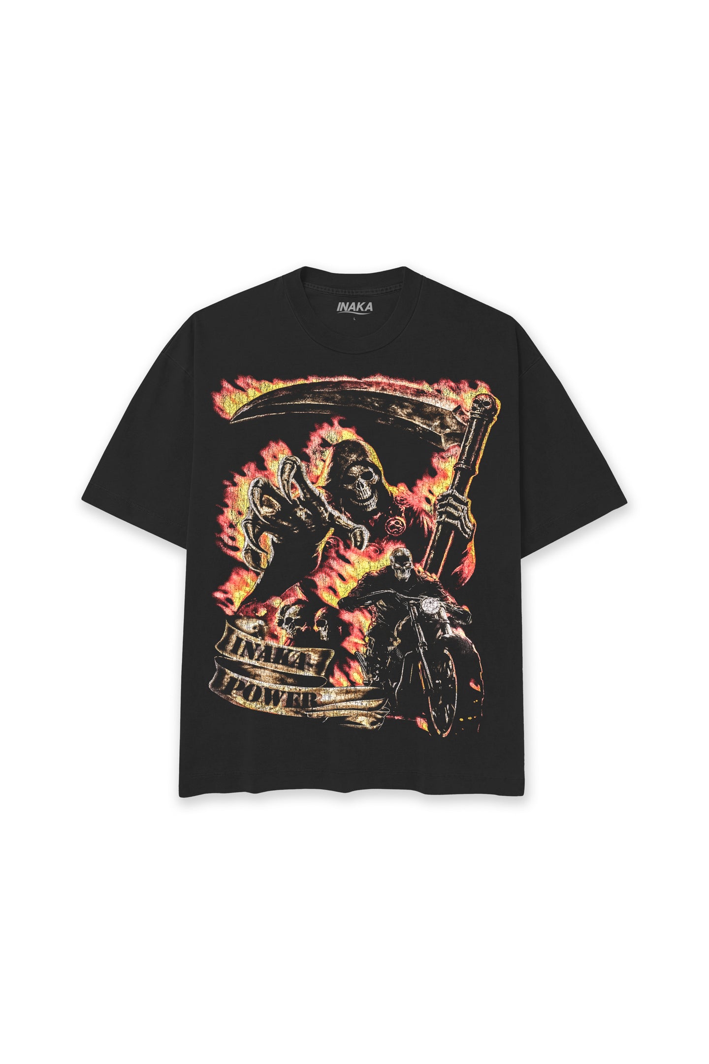 INAKA ROAD REAPER TEE - BLACK