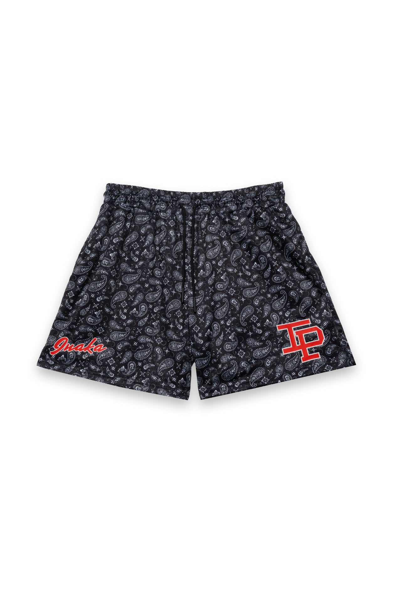 CLASSIC PAISLEY MESH SHORTS - BLACK