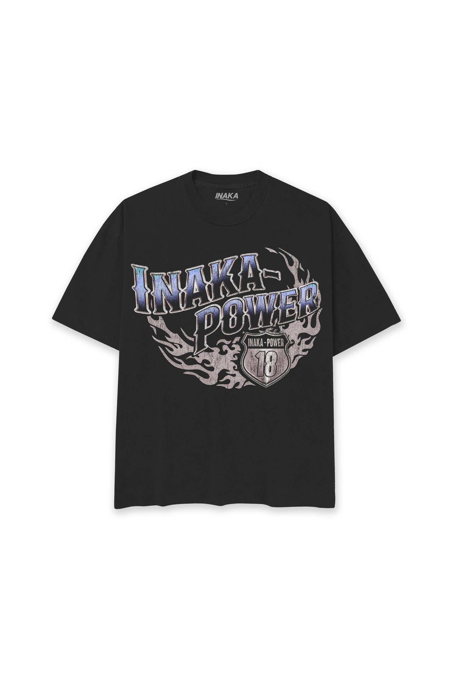 INAKA RADIANT FLAME TEE - BLACK