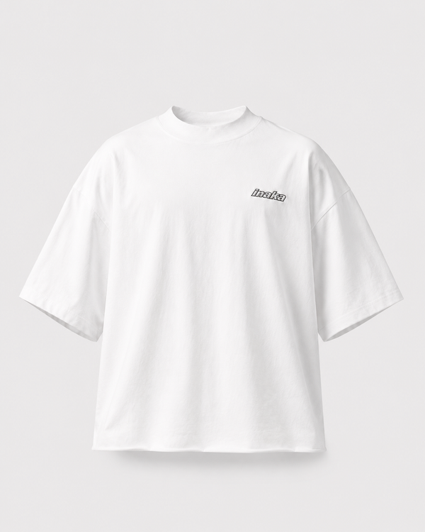 BASICS CROPPED TEE - WHITE