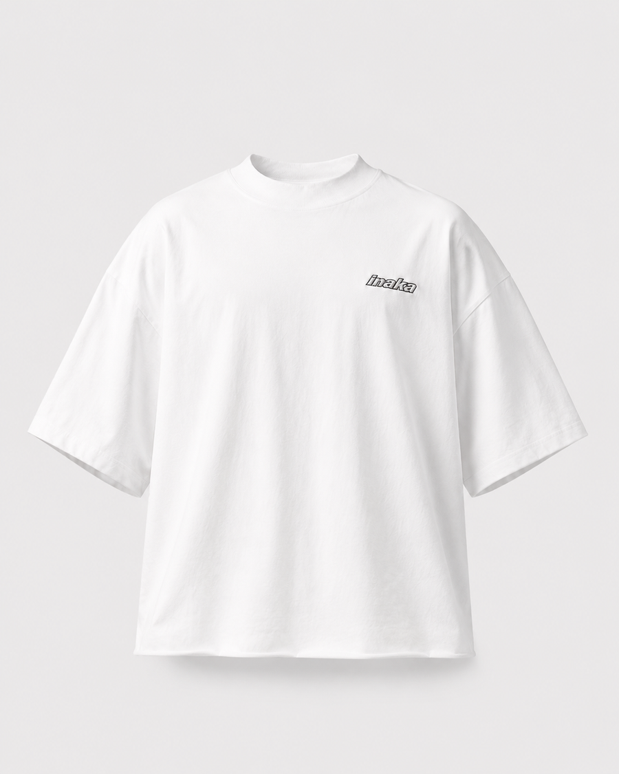 BASICS CROPPED TEE - WHITE