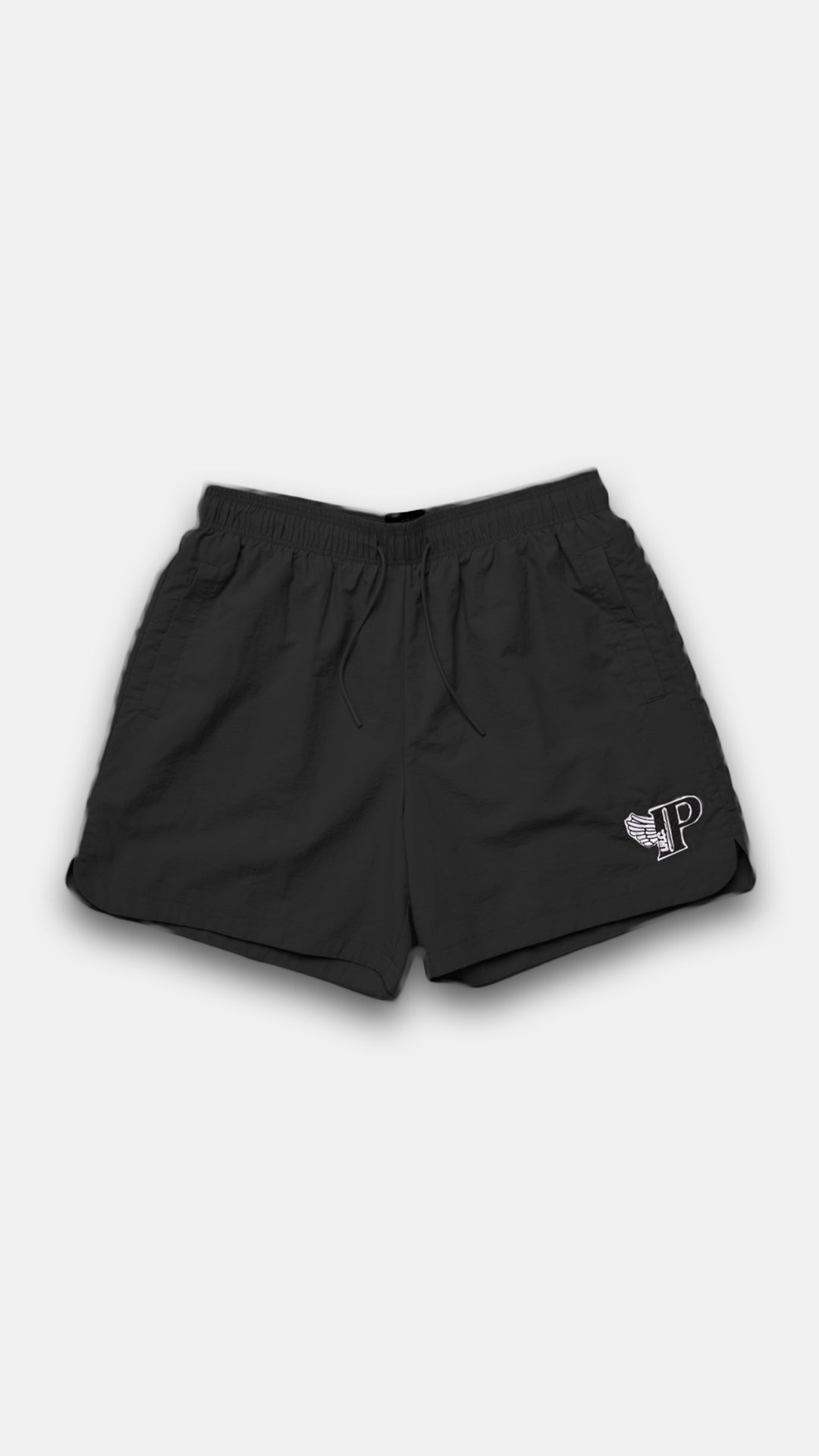 Men's Nylon Wing Shorts - Black